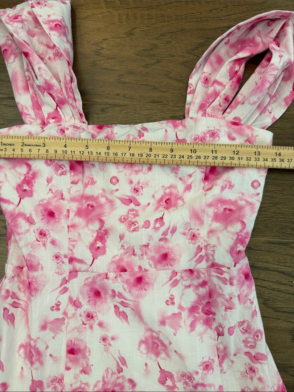 Hello Molly Bloom Studio XS Pink Floral Mini ruffle dress - Picture 4 of 8
